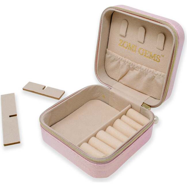Girl's Sparking Sequin Heart Jewelry Box, Pink - Other Accessories - 5