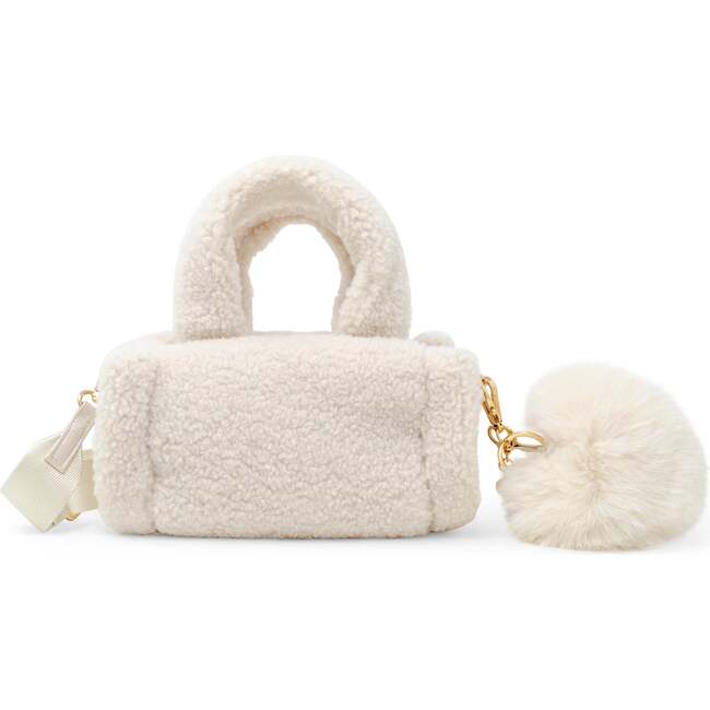 Girl's Cozy Cloud Mini Duffle Bag, Beige - Bags - 1