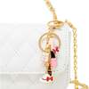 Girl's Classic Link Chain Top Handle Handbag, White - Bags - 6