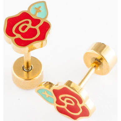 Rose Stud Earrings - Earrings - 4