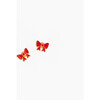 Red Bow Stud Earrings - Earrings - 4