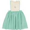 Amber Apron Dress, Mediterranean Check - Dresses - 1 - thumbnail