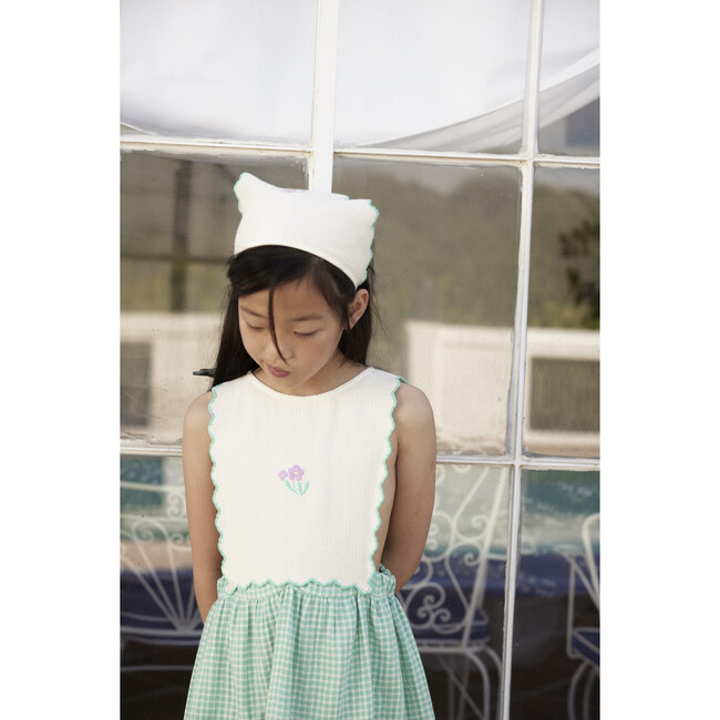 Amber Apron Dress, Mediterranean Check - Dresses - 3