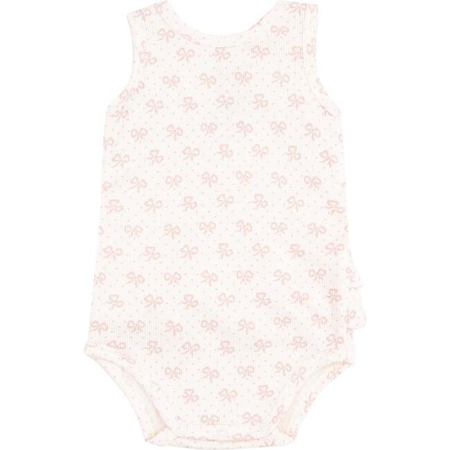 Ruffle Tank Bubble, Vintage Mini Bows, Ivory