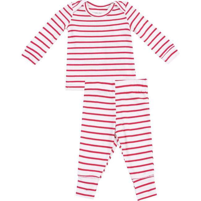 Loungewear Set, Stripe Vintage  Red