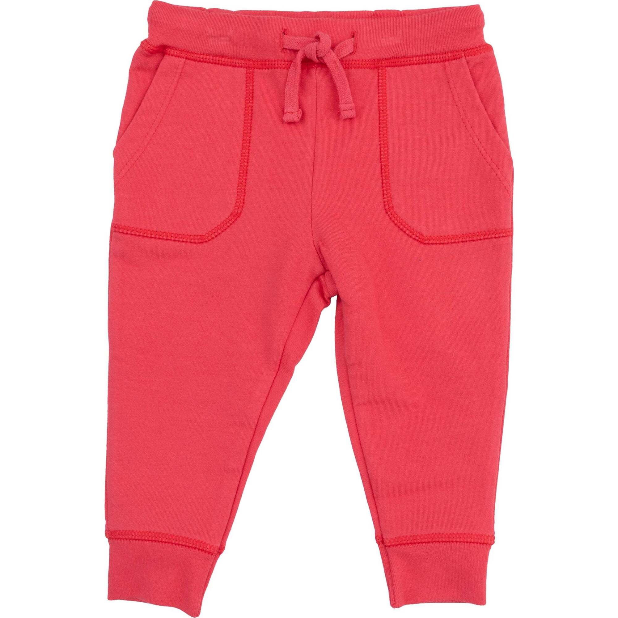 Jogger Pant,  Red French Terry - Pants - 1