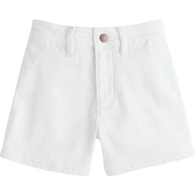 Denim Shorts, Ivory Denim