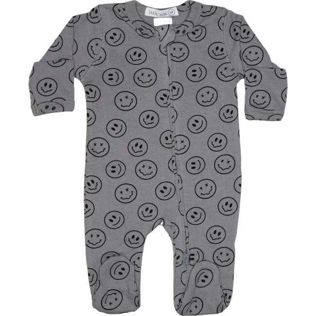 Baby Two-Way Zipper Footie, Silly Smile