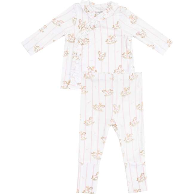 Take Me Home Set with Roll Over Cuff Pant, Vintage Rocking Horse Pink