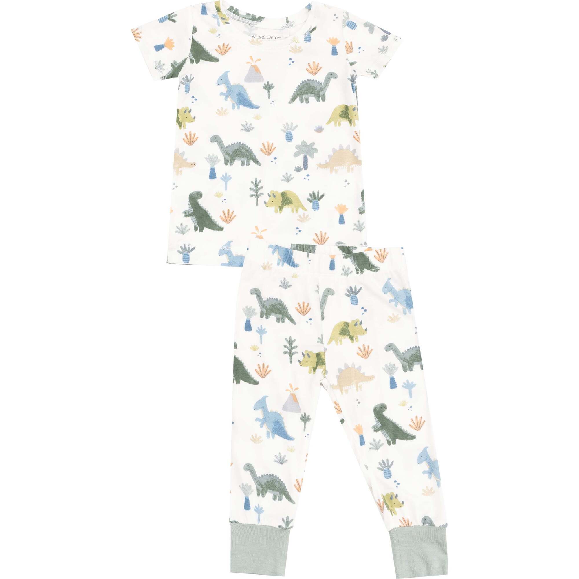 Short Sleeve Loungewear Set, Soft Dinos - Mixed Apparel Set - 1