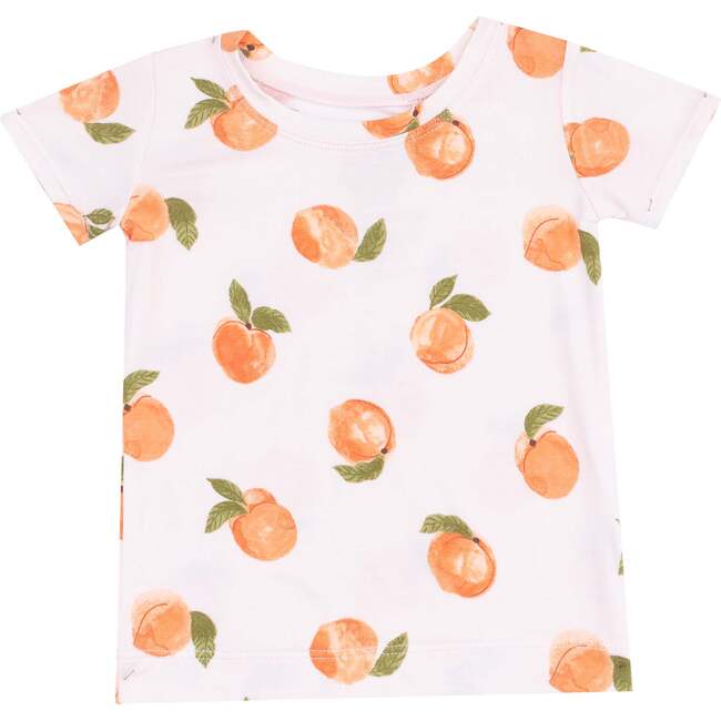 Loungewear Short Set, Watercolor Peaches, orange