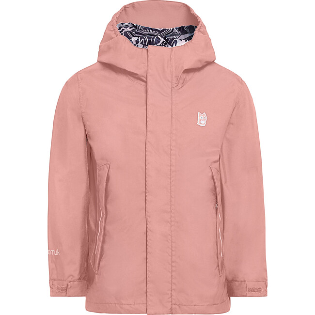 Chip Rain Jacket, Dark Rose - Raincoats - 1