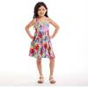Kids Tropical Printed Rib Knit Dress w/ Back Cutout, Tropical - Dresses - 3