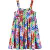 Kids Tropical Printed Rib Knit Dress w/ Back Cutout, Tropical - Dresses - 4
