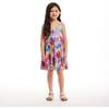 Kids Tropical Printed Rib Knit Dress w/ Back Cutout, Tropical - Dresses - 6