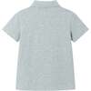 Kids Smile Pocket Polo, Heather Grey - Polo Shirts - 2