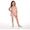 Kids Ruffle Tank & Short Set, Pink Fruit Print - Mixed Apparel Set - 2