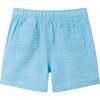 Kids Seersucker Short, Blue Stripe - Shorts - 2