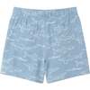 Kids Shark Print Buttondown Set, Blue - Mixed Apparel Set - 6