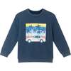 Kids Long Sleeve Crew & Short Sweat Set, Navy - Mixed Apparel Set - 4