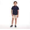 Kids Limes Seersucker Short Sleeve Buttondown Set, Navy - Mixed Apparel Set - 3