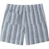 Kids Linen Blend Shorts, Nautical Striped - Shorts - 2