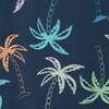 Kids Knit Gauze Buttondown, Navy Palm - Button Downs - 3