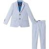 Kids Chambray w/White Stripes Suit Set, Chambray - Suits & Separates - 1 - thumbnail