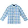 Kids Light Green Sweater Vest Plaid Buttondown Shirt, Bowtie & Chambray Pant Set, Lt Green - Mixed Apparel Set - 5