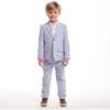 Kids Chambray w/White Stripes Suit Set, Chambray - Suits & Separates - 2