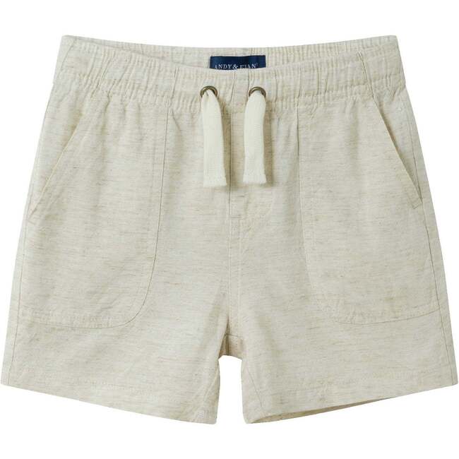 Kids Boys Shorts, Stone Linen