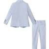 Kids Chambray w/White Stripes Suit Set, Chambray - Suits & Separates - 4
