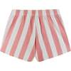 Kids Cropped Tee & High Waisted Rib Boxer Short Set, Cherry & Stripes - Mixed Apparel Set - 4