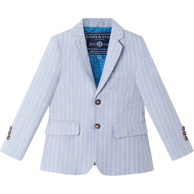 Kids Chambray w/White Stripes Suit Set, Chambray - Suits & Separates - 6
