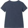 Kids  Slubbed Dino Pocket Tee W/ Foil Glasses, Navy - T-Shirts - 2