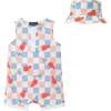 Infant Woven Romper & Hat, Popsicle Pattern - Rompers - 1 - thumbnail