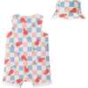 Infant Woven Romper & Hat, Popsicle Pattern - Rompers - 2