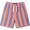 Kids 2-Piece Striped Buttondown Set, Coral & Blue - Mixed Apparel Set - 5