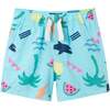 Kids 2-Piece Fun Print Matching Buttondown Set, Light Blue - Mixed Apparel Set - 5