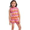 Kids Crochet Scallop Top & Short Set, Rainbow - Mixed Apparel Set - 3