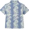 Kids 2-Piece  Stripe Palm Buttondown Set, Blue - Mixed Apparel Set - 4