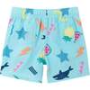 Kids 2-Piece Fun Print Matching Buttondown Set, Light Blue - Mixed Apparel Set - 6
