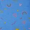 Kids Blue Printed Jersey Dress, Hearts & Sunshine - Dresses - 5