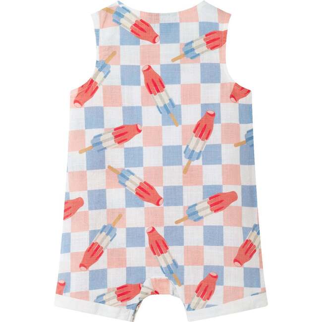 Infant Woven Romper & Hat, Popsicle Pattern - Rompers - 4
