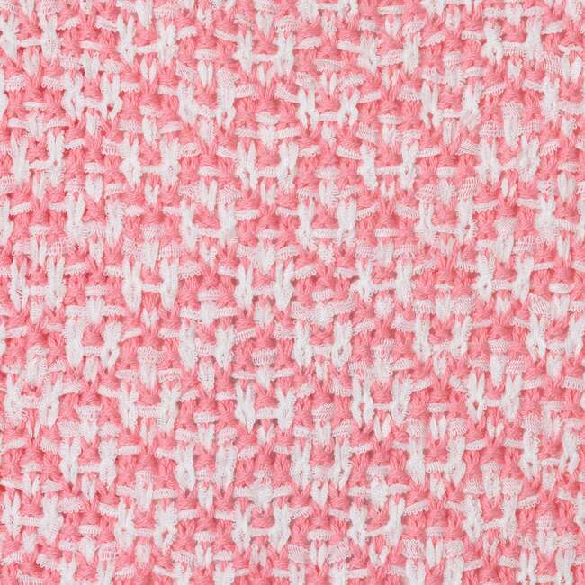 Kids Crochet Top & Short Set, Pink Houndstooth - Mixed Apparel Set - 4