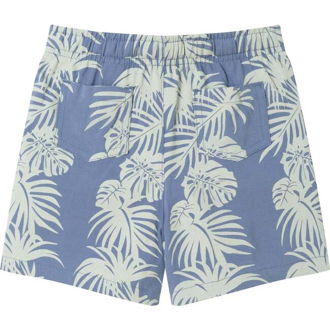 Kids 2-Piece  Stripe Palm Buttondown Set, Blue - Mixed Apparel Set - 6
