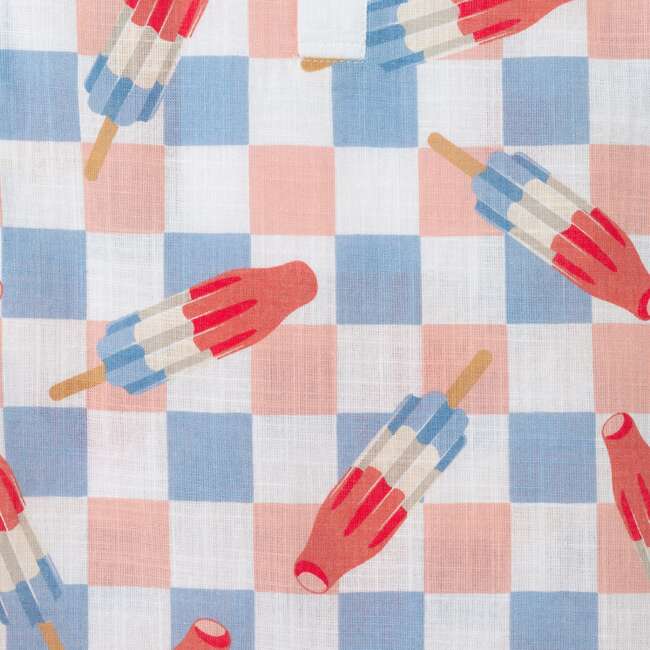 Infant Woven Romper & Hat, Popsicle Pattern - Rompers - 6