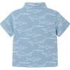 Infant Shark Print Buttondown Set, Blue - Mixed Apparel Set - 4