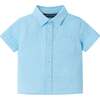 Infant Buttondown & Short Set, Bel Air Blue - Mixed Apparel Set - 3