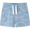 Infant Shark Print Buttondown Set, Blue - Mixed Apparel Set - 5